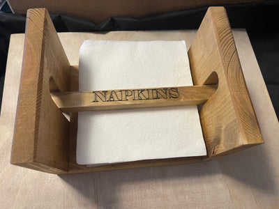 Customized and Engraved Wooden Picnic Napkin Holder